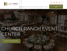 Tablet Screenshot of churchrancheventcenter.com